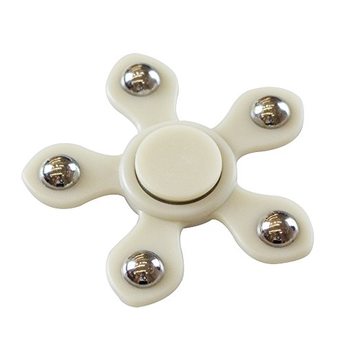 Haehne Pentagon Fidget Hand Spinner Toy, Stress Reducer High Speed Ceramic Bearing Finger Toy - Perfect for ADD / ADHD / Anxiety / Autism & Stress Relief Adult Children, Office Desk Gadget (Grey)