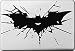 Produktbild Vati Blätter Removable kreative Karikatur-Batman-Logo Aufkleber Aufkleber Skin Art Schwarz für Apple Macbook Pro Air Mac 13 "15" Zoll / Unibody 13 "15" Zoll-Laptop