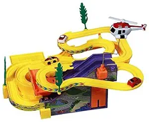 OBLETTER TRADE Track Racer Racing Car Set (Multi-Color)