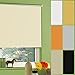 Produktbild Thermorollo Hitzeschutzrollo Verdunkelungsrollo Schlafzimmerrollo Springrollo Mittelzugrollo Schnapprollo Tür Fenster Rollo Vorhang 7 Farben Breite 62 bis 242 cm Höhe 175 cm Stoff blickdicht lichtundurchlässig verdunkelnd Thermobeschichtung Silber (Größe 92 x 175 cm / Farbe Elfenbein)