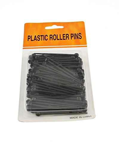 Zac's Alter Ego® 80 Pieces Black Plastic Roller Pins