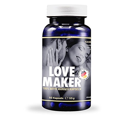 Preisvergleich Produktbild LOVE Maker - Intensiv Männerkapseln - hochdosiert - natürlich - rezeptfrei - deutsche Premium Qualität - für mehr Lust, Liebe und Leidenschaft - mehr Kraft und Vitalität - 60 Kapseln