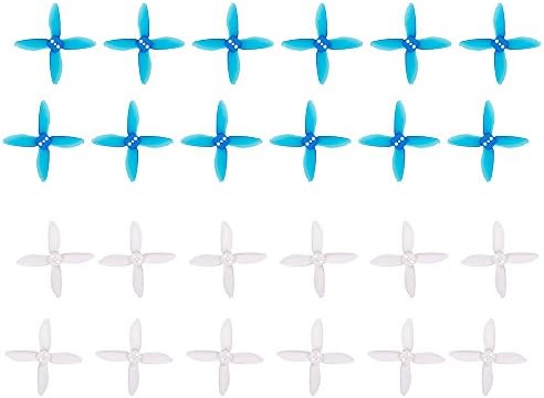 Goolsky 12 Pairs EMAX AVAN Micro 2 Inch 4-blade Transparent Propellers CW CCW for 1106 1104 Motor RC Racing Drone