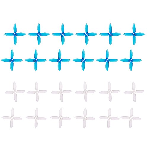 Goolsky 12 Pairs EMAX AVAN Micro 2 Inch 4-blade Transparent Propellers CW CCW for 1106 1104 Motor RC Racing Drone