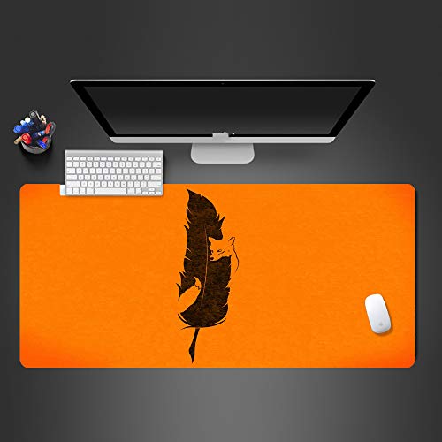 Preisvergleich Produktbild Gelbe Blattbetriebsmausunterlage heiße Gummimausunterlage 800x300x2