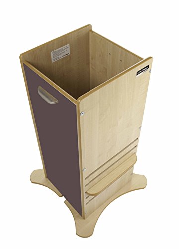 Little Helper NB-FP02-5 FunPod, Kitchen Safety Stand with Blackboard Side Panels, Natural