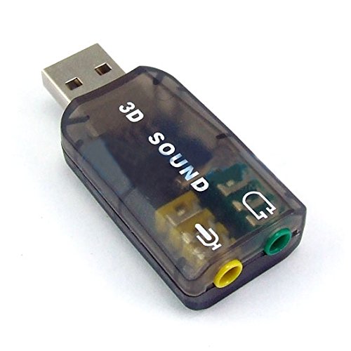 Technotech USB Sound Card Adapter 3D Audio Virtual 5.1 Channel (Color May Vary)