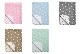 Meyco 1531050 Babydecke / Kuscheldecke aus 100 prozent Baumwolle, 75 x 100 cm, Punkte rosa / weiß - 4