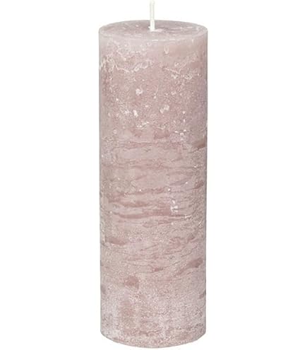 Chic Antique Stumpenkerze 'Macon' – Rustikale Kerze Aus 100% Paraffin, Lange Brenndauer, Verschiedene Farben & Größen