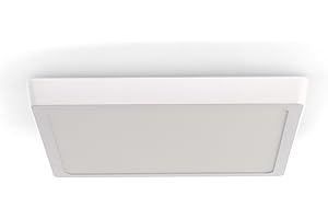M Ledme - Panel de Superficie Serie Slim Cuadrado 25W, 2500lm, Luz Cálida (3000k). Lámpara de techo de interiores IP20. Ideal para Cocina, Dormitorio., Baño. Instalación sencilla, LM5258.
