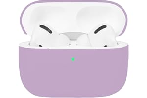 Airpods Pro Case, Watruer Protective Ultra-Thin Soft Silicone Stoßfeste rutschfeste Schutzzubehör Abdeckhülle für Apple Airpods 3 Charging Case - Lila