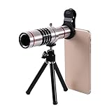Phone HD camera Lens kit, Prweyn® teleobiettivo 18 x Zoom teleobiettivo + 15 x super macro lens + 0.6 x Grandangolo alluminio messa a fuoco manuale lente ottica per iPhone, Samsung, smartphone
