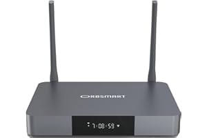 Orbsmart R81 4K Media Player | Dolby Vision | HDR10+ | UHD | 3D | HD-Audio | USB 3.0 für Festplatte | WLAN | MKV ISO Formate | Android TV Box | Mini-PC