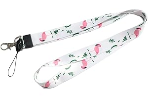 WLOT Courroie de Cou de Lanière, l'impression Recto-verso en Couleur et Idéale Pour Les Clés de Badge D'identification Mobiles Mp3 USB Holder(style 26)