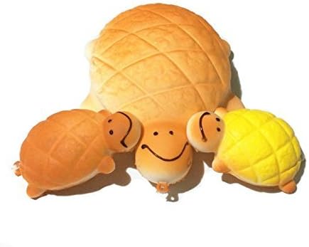 DoTebpa Set of 3 Slow Rise Turtle Family Soft Cute Turtle Melon Pan Bun Squishy,Random Squishy