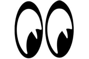 1ST-CLASS-DESIGNS Autocollant amusant Yeux pour pare-chocs de voiture, van, vélo