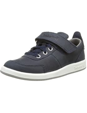Timberland Unisex-Kinder Court Side W/Strapblack Iris Saddleback Full Grain Oxford Schnürhalbschuhe