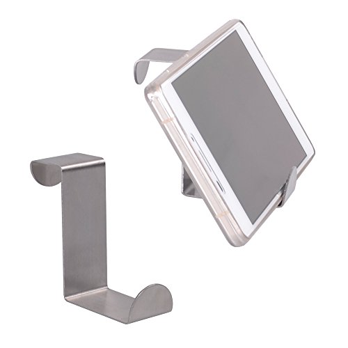Türhaken Schrankhaken Badezimmer Haken für Türen mit 2 cm und 4 cm Falzstärke Edelstahl 6 x 2,5 cm Silber (4stk) - 7