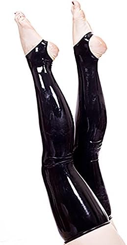 moulded rubber stockings with open feet Black M