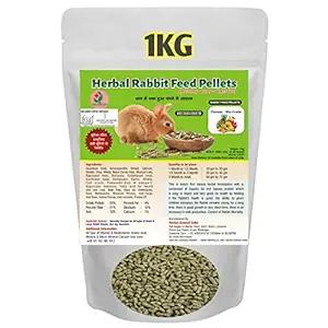 Herbal Sinovet India Mix-Fruits Rabbit Food pellets 1kg, ISO(9001-2015) , Fssai Certified