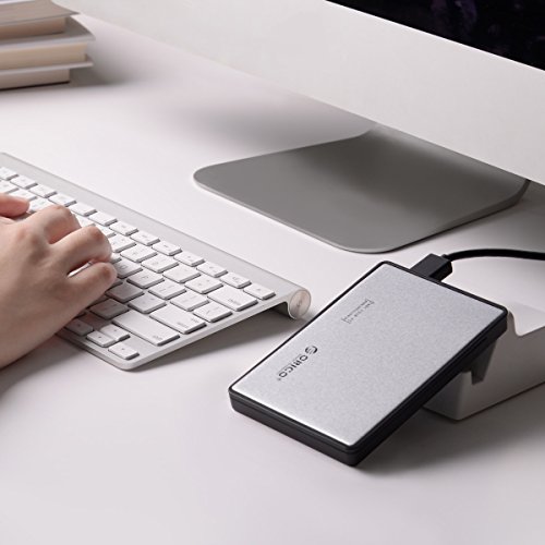 ORICO – 2.5 zoll USB 3.0 festplatten Gehäuse für 9.5mm & 7mm 2.5 zoll SATA SSD HDD mit USB3.0 Kabel Werkzeuglose HDD Installation-Silber - 6