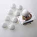 Produktbild Reyann Sanwa JLF-TP-8YT Joystick + 8 Stück Sanwa OBSF-30 Drucktasten Bundle Kit Farbe: Weiß