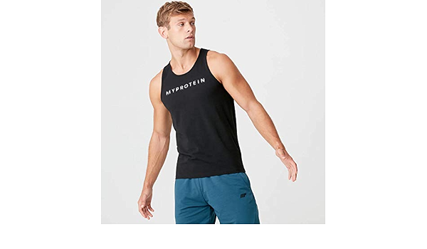Myprotein MP The Original - Canotta, Taglia S, Colore: Nero : Abbigliamento