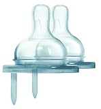 Pura Kiki Wide Neck Natural Vent fast flow Teat (Silicone, 2-Piece)