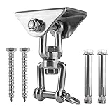 【ROBUSTE HALTERUNG】 500 KG TRAGLAST - Super Halterung für das Anbringen an einer Betondecke und rührt sich keinen mm, selbst bei solider Nutzung.