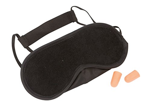 Bo-Trail Unisex BC Antifaz y Tapones para los oídos, Negro