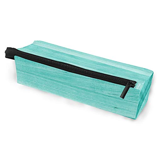 Preisvergleich Produktbild Abstrakt Türkis Holz Brillenetui Softbox Reißverschluss Sonnenbrille Halter Federbeutel Schutzhülle Bleistift Kosmetiktaschen Aufbewahrung