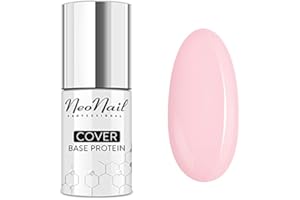 NÉONAIL Gel Nail Polish Base Coat - Cover Base Protein Nude Rose - Long Lasting Nail Art Manicure - LED UV Nail Lamp Gel - 7,2ml