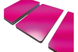 KARTENSTUDIO Plastikkarten Pink Matt | Premium Qualität aus Deutschland | Wahlweise zwischen 1-100 Stück | Lebensmittelecht | EC-Kartenformat | Blanko PVC Karten | NEU!