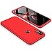 Price comparison product image TXLING Huawei P20 Lite Case red 360° Protective Cover PC Hard Shell Anti-Shock Shockproof Full Body Protective Anti-Scratch Bumper 360 Degree Full-Cover Case Matte Protection Case 3 in 1
