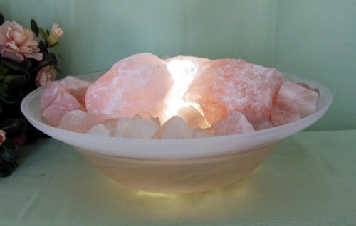 Bruna - Zimmerbrunnen aus Edelstein - Rosenquarz