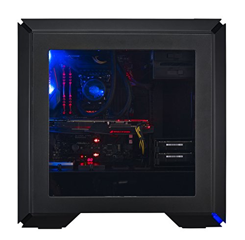 Cooler Master MasterCase Pro 6 Blue LED PC-Geh  use  ATX  micro-ATX  Mini-ITX  USB 3 0  Seitenfenster  MCY-C6P2-KW5N
