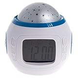 Smartfox LED Uhr Digital Musik Wecker für Kinder mit Sternenhimmel