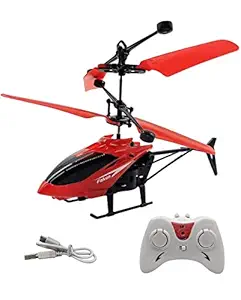 Shree BALA JI Helicopter Remote Control & Rechargeable Flying Unbreakable Helicopter Toys for Kids/Adults(Color: Red)