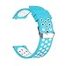 Produktbild Huami Amazfit 2/2S Uhr Intelligent Uhr Smart Watch Mode Ersatz Sport Weiche Silikon Uhrenarmband Handgelenk Armband Bügel Band Strap für Herren Damen (Blau)