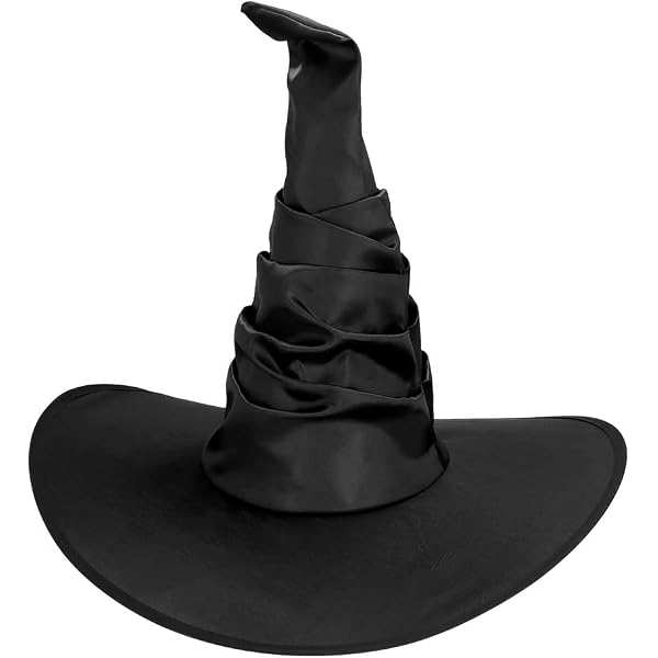 Cappelli Strega Halloween McNory Cappelli Da Strega Neri Halloween - 8 Pezzi Per Feste E Carnevale Costume Strega Tessuto Oxford - 6