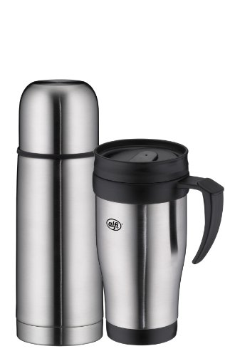 alfi 5447560050 hot-to-go Set Isolierflasche Eco 0,5 L und ecoMug 0,35 L