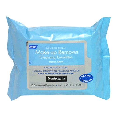 Preisvergleich Produktbild (3 Pack) NEUTROGENA Makeup Remover Cleansing Towelettes Refill Pack - 25 Count - 25 Towelettes