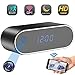 Price comparison product image Showyun Wifi Hidden Alarm Clock Spy Camera, 1080P Wireless Clock Camera Table Digital Alarm Clock Security Nanny Surveillance Camera Video with Motion Detection and Night Vision