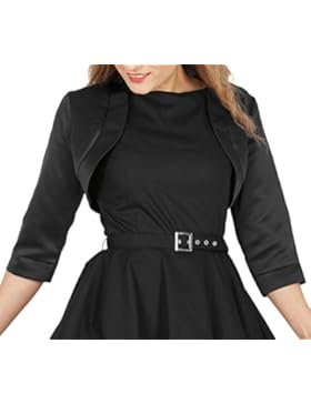 Black Butterfly Satin Bolero - halbe Hülse