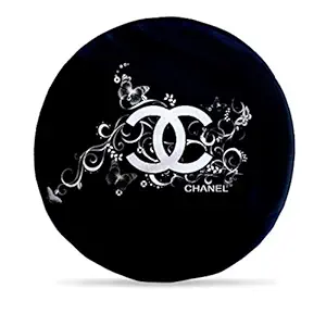 DreamVio Round Cushion/Foam Cushion Velvet Fabric Suitable for Wheelchair, Car Seat, Home, Outing Purpose (Multicolour, 14 x 14 inch) Design 93