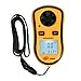 Produktbild Tragbare Größe Handheld Mini-LCD-Bildschirm Digitalanzeige Windmesser Meter Messen Anemometer für Windgeschwindigkeit Messgerät Meter - Orange & Schwarz