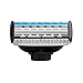 Manual Razor System for Men Shaving,1 Handle + 4Pcs 5 Blades Cartridges