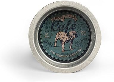 Pet Champion 3 Quart Old Collar Cafe Galvanized Steel Feeding Bowl, Gray, X-Large