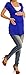 Zeta Ville - Women's Maternity Nursing Wrap Front T-shirt Top Shirt S-3XL - 373c (Royal Blue, UK 14)