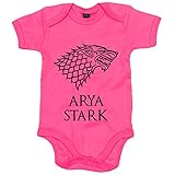 100% algodón Body bebé Juego de Tronos Arya Stark - Rosa, 6-12 meses